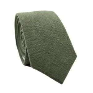 NWT DAZI Linen & Cotten Jungle Green Neck Tie